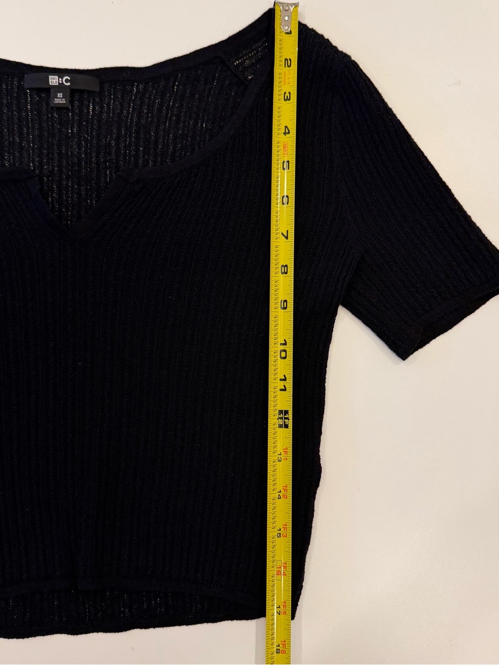 Uniqlo lace key neck half-sleeve short sweater - Picture 7 of 10